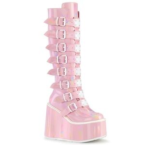 Demonia Pink Platform Boots